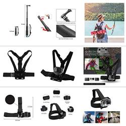 D&F 19 in 1 Basic Accessories Bundle Kit for GoPro Hero 8/7/6/5/4 OSMO Action SJCAM APEMAN AKASO Campark and Other Sport Cam