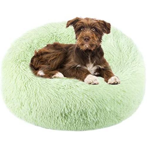 NOYAL Donut Dog Cat Bed, Soft Plush Pet Cushion, Anti-Slip Machine Washable Self-Warming Pet Bed - Improved Sleep for Cats Small Medium Dogs (Multiple Sizes)