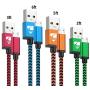Micro USB Cable Aioneus Fast Android Cord Charger Cable 4Pack [2FT, 3FT, 5FT, 6FT] Cable Charging Cord Charger for Samsung Galaxy S7 S6 S5 J3 J3V J5 J7 J7V Note 5, LG K40 K20, Moto G4 G5, Tablet, PS4