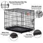 MidWest Homes for Pets Dog Crate | iCrate Single Door & Double Door Folding Metal Dog Crates | Fully Equipped