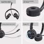 Bluetooth Headphones,YAMAY M20 Wireless Headphones with Microphone Hands Free Noise Cancelling Wireless Bluetooth Headset for Cell Phones (Lightweight Foldable On Ear Design Multi-point Connect)