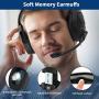 Jeecoo N13 Stereo Gaming Headset PS4 3.5mm Over Ear Gaming Headphones with Microphone - Lightweight Frame Compatible with PC, Laptop, Xbox One Controller
