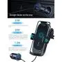 MANKIW Car Wireless Charger Mount,15W Qi Car Charger Auto-Clamping Air Vent Phone Holder Compatible with iPhone 11/11Pro/11Pro Max/Xs Max/XS/XR/X/8/8+, Samsung S10/S10+/S9/S9+/S8/S8+, Pixel/LG