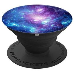 Purple Blue Galaxy Space Nebula PopSockets Grip and Stand for Phones and Tablets