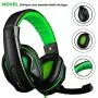 Gaming Headset,DLAND 3.5mm Wired Bass Stereo Noise Isolation Gaming Headphones with Mic for Laptop Computer, Cellphone, PS4 and so on- Volume Control (Black and Green) Gaming Headset,DLAND 3.5mm Wired Bass Stereo Noise Isolation Gaming Headphones with Mic for Laptop Computer, Cellphone, PS4 and so on- Volume Control (Black and Green)