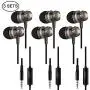 3 Packs Earbud Headphones with Remote & Microphone, SourceTon in Ear Earphone Stereo Sound Noise Isolating Tangle Free for Smartphones, Laptops, Gaming, Fits All 3.5mm Interface Device 3 Packs Earbud Headphones with Remote & Microphone, SourceTon in Ear Earphone Stereo Sound Noise Isolating Tangle Free for Smartphones, Laptops, Gaming, Fits All 3.5mm Interface Device