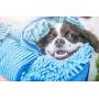 Tuff Pupper Large Dog Shammy Towel | Ultra Absorbent | Durable 35 x 15 Size for Dogs of All Breeds | Quick Drying Chenille Fabric | Designed for Indoor and Outdoor Use | Machine Washable