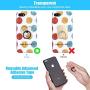 Phone Ring Holder Transparent Ring Holder for Cell Phone 360 Degree Rotation 180 °Flip Grip Finger Ring Stand Kickstand Compatible Most Mobile Phones (2 Rose Gold+1Black+1Silver (Heart Type))