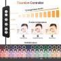 Miracase 8" Ring Light with Stand, 14 Colors RGB LED Ring Light with Tripod Stand and Phone Holder & 10 Brightness Level & Camera Remote Shutter for Makeup,YouTube,Video,Photography