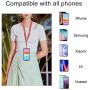 Phone Lanyard, COCASES Wrist Lanyard and Neck Lanyard for Keys ID Badge Set Phone Tether for iPhone, Galaxy & Most Smartphones