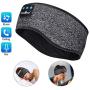 Sleep Headphones Bluetooth Sports Headband, Wireless Music Headband Headphones, IPX6 Waterproof Headphones with Mic for Sleeping Workout Running Insomnia Side Sleepers Travel AMSR Yoga Meditation