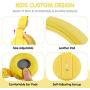 ONTA gorsun Foldable On Ear Audio Adjustable Lightweight Headphone for Children Cellphones Smartphones iPhone Laptop Computer Mp3/4 Earphones (Yellow)