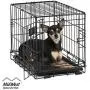 MidWest Homes for Pets Dog Crate | iCrate Single Door & Double Door Folding Metal Dog Crates | Fully Equipped