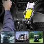 [Upgraded] Car Cup Holder Phone Mount Adjustable Automobile Cup Holder Smart Phone Cradle Car Mount for iPhone 11 Pro/XR/XS Max/X/8/7 Plus/6s/Samsung S10+/Note 9/S8 Plus/S7 Edge(Black)