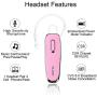 Bluetooth Headset For Cell Phones,Bluetooth Earpiece with Noise Cancelling Mic,Hands Free Wireless Earbuds for Trucker Driver,Fit for iPhone Samsung etc