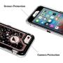 iPhone 6S Case, iPhone 6 Case, Anuck 3 in 1 Hybrid Heavy Duty Defender Case Sparkly Floating Liquid Glitter Protective Hard Shell Shockproof TPU Cover for Apple iPhone 6 /iPhone 6S 4.7" - Black