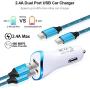USB C Charger Compatible for Samsung Galaxy S20 Ultra/Plus/S10/Note 10 A20 A10E A50 A51 A71 A21 A31 A41 A81 A91,Google Pixel 4xl/3a/3/2, Dual C Port Phone Charger, Car Charger with Fast Charging Cord