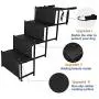 Heeyoo Upgraded Nonslip Car Dog Steps, Portable Metal Fram Large Dog Stairs for High Beds, Trucks, Cars and SUV, Lightweight Folding Pet Ladder Ramp with Wide Steps can Support 150 Lbs Large Dogs Heeyoo Upgraded Nonslip Car Dog Steps, Portable Metal Fram Large Dog Stairs for High Beds, Trucks, Cars and SUV, Lightweight Folding Pet Ladder Ramp with Wide Steps can Support 150 Lbs Large Dogs