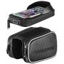 ROCKBROS Bike Bag Waterproof Top Tube Phone Bag Front Frame Mountain Bicycle Touch Screen Cell Phone Holder Pouch Compatible with iPhone X, 8 Plus 7