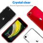 Mkeke Compatible with iPhone SE 2020 Case, iPhone 8 Case, iPhone 7 Case Clear Cases for iPhone SE 2nd Generation, iPhone 8 and iPhone 7-Red