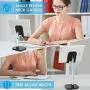 AONKEY Cell Phone Stand, Height Angle Adjustable Desk Phone Holder, Compatible with iPhone 11 Pro Max SE XS XR X 6 6S 7 8 Plus, All Mobile Phones & Other 4-11 inch Devices