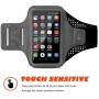 Waterproof Armband for Cell Phone Running iPhone 11 Pro Max Xs Xr X 8 7 6 Plus/Samsung Galaxy,Runner Armband Phone Holder for Workout/Sports/Exercise/Fitness/Jogging/Gym Arm Case Fingerprint Touch ID