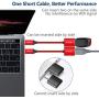 USB C to USB Adapter [2 Pack], JSAUX USB Type C Male to USB 3.0 Female OTG Cable Thunderbolt3 to USB Adapter Compatible with MacBook Pro/Air 2019 2018 2017, Galaxy S20 S20+ Ultra Note 10 S9 S8-Red