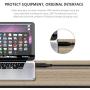USB 2.0 Male to Dual Female Charging Extension Cable, Furniture nightstand USB Charging Port, Panel Mount Cable with Screw Hole 5ft (2 pcs and Adapter)