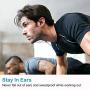 ROVKING Over Ear in Ear Noise Isolating Sweatproof Sport Headphones Earbuds Earphones with Mic Earhook Wired Stereo Workout Earpods for Running Jogging Gym Compatible with iPhone iPod Samsung Black
