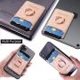 Toydoooco Phone Card Holder Adhesive Wallet Cell Phone Pocket Credit Card ID Case for Back of Phone,3M Sticker, Stick-on,Card Sleeve for iPhone,Samsung, Smartphones (Gold)