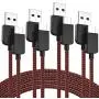 USB Type C Cable 3A Fast Charging 4-Pack (3/6/6/10 FT) Premium Nylon Braided, Compatible Samsung Galaxy S10 S9 S8 Plus Note 10 9 8,Moto Z Z3,LG V50 G8,Other USB C Devices(Red) USB Type C Cable 3A Fast Charging 4-Pack (3/6/6/10 FT) Premium Nylon Braided, Compatible Samsung Galaxy S10 S9 S8 Plus Note 10 9 8,Moto Z Z3,LG V50 G8,Other USB C Devices(Red)