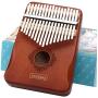 Kalimba 17 Keys Thumb Piano, Mbira Finger Piano，Which is The Portable Instrument Gift For Children And Adult Beginners.