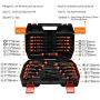 KSEIBI 153724 Heavy Duty Screwdriver Set 52 pcs Kit Phillips Flat Head Precision Magnetic Screw Drivers Bit Laptop, Phone, Bike, And Mechanic Repair Tool Set Job Professional Fix Hand Tools Sets