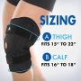 ATX Hinged Knee Brace | Maximum Support | Breathable Compression for ACL, MCL, Meniscus Tear, Arthritis | Adjustable Open Patella Knee Protector Stabilizer | Sports Recovery - Men & Women |