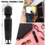 Cordless Wand Massger, Bolly Powerful Personal Massagers for Women with Multi Speeds for Therapeutic Muscle Aches and Sports Recovery