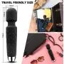 Cordless Wand Massger, Bolly Powerful Personal Massagers for Women with Multi Speeds for Therapeutic Muscle Aches and Sports Recovery