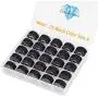 Simthread 25pcs 90 Weight Black Prewound Bobbin Thread Size A Class 15 (SA156) with Clear Storage Plastic Case Box 60S/2 for Brother Embroidery Thread Sewing Thread Machine DIY Simthread 25pcs 90 Weight Black Prewound Bobbin Thread Size A Class 15 (SA156) with Clear Storage Plastic Case Box 60S/2 for Brother Embroidery Thread Sewing Thread Machine DIY