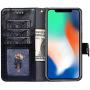 Buluby LG Stylo 4 Phone Case Wallet, Premium Flip Phone Case [Money Pocket] [Stand Feature] [Lanyard Strap] for LG Stylo 4 Cover (Black)