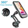 W Bike Phone Holder, Bike Pack Accessories, Bike Phone Front Frame Bag, Bike Phone Mount, 360 ° Rotation, Waterproof＆Shock-Proof＆ Non-Slip, Using for Maximum 7.5inch Mobile Phone