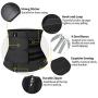 Vaslanda Neoprene Waist Trainer Corset for Women & Men Weight Loss Workout Sauna Sweat Belt Fitness with Double Belts
