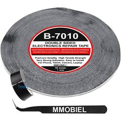 MMOBIEL 1 mm Double Sided Layer Strong Adhesive Tape 50 m Long Roll (Black) for Smartphone Tablet Repair