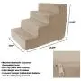 PETMAKER High Density Foam 3 Tier Pet Steps PETMAKER High Density Foam 3 Tier Pet Steps
