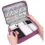 Portable Electronic Organizer Travel Accessories Cable Bag Universal Cord Storage Case Carrying for Charging Cable, Cell Phone, Power Bank,Mini Tablet(Pink) Portable Electronic Organizer Travel Accessories Cable Bag Universal Cord Storage Case Carrying for Charging Cable, Cell Phone, Power Bank,Mini Tablet(Pink)