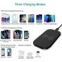 CHOETECH Fast Wireless Charger, 3 Coils Qi Wireless Charging Pad Compatible with Apple iPhone SE/11 Pro/ Xs Max/ Xr/ X/ 8/ 8 plus, 10W for Galaxy S20/ Note 10/S10/ S9/ S8, 5W for HUAWEI Mate 30 Pro