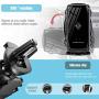 Wirelsss Car Charger,QI Fast Charging Air Vent Holder Auto-Clamping Smart Sensor Phone Holder for Car Compatible with iPhone 11/11 Pro/11 Pro Max/Xs MAX/XS/XR/X/8/8+,Samsung S10/S10+/S9/S9+