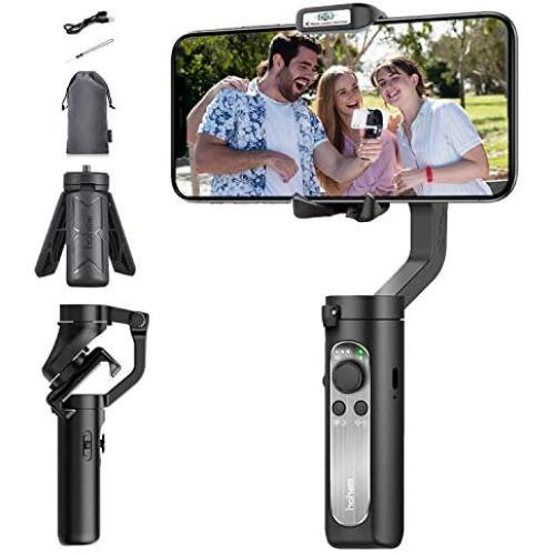 Hohem iSteady X Smartphone Foldable 3-Axis Gimbal Handheld Stabilizer Compatible for iPhone 11 Pro Max/11/XsMax/XS/XR w/Huawei P30/P40 Auto Inception/Dolly Zoom/Time-Lapse for 