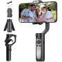 Hohem iSteady X Smartphone Foldable 3-Axis Gimbal Handheld Stabilizer Compatible for iPhone 11 Pro Max/11/XsMax/XS/XR w/Huawei P30/P40 Auto Inception/Dolly Zoom/Time-Lapse for 