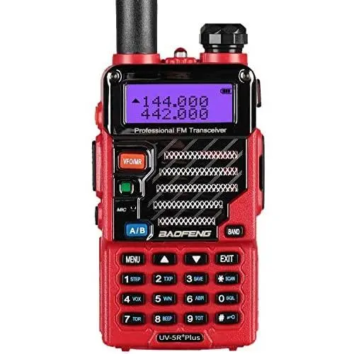 BaoFeng UV-5R Plus Qualette Two way Radio (Flame Red)