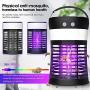 Hisome Mosquito Zappers Killer, Waterproof Electric Fly Killer Light with Camping Lantern, Solar Powered/USB Rechargeable Bug Zapper for Indoor Outdoor