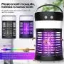 Hisome Mosquito Zappers Killer, Waterproof Electric Fly Killer Light with Camping Lantern, Solar Powered/USB Rechargeable Bug Zapper for Indoor Outdoor Hisome Mosquito Zappers Killer, Waterproof Electric Fly Killer Light with Camping Lantern, Solar Powered/USB Rechargeable Bug Zapper for Indoor Outdoor